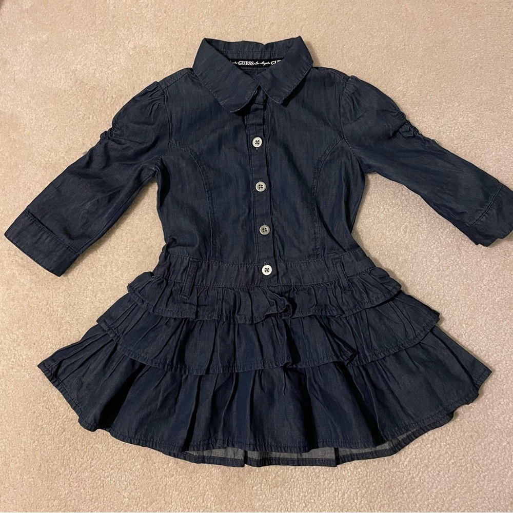 GUESS denim dress- girls size 4 EUC